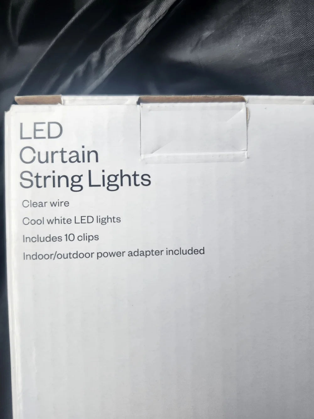Room Essentials White LED Curtain String Lights - 100 Count
